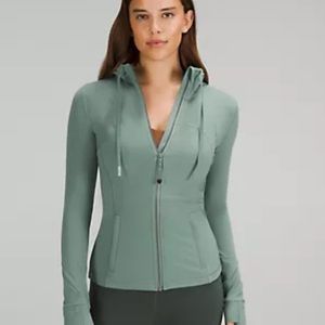 Lululemon hooded define jacket size 14 tidewater teal